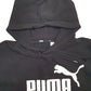 Mens Black Puma Spellout Hoodie Jumper