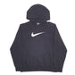 Womens Black Nike Swoosh Hoodie Jumper