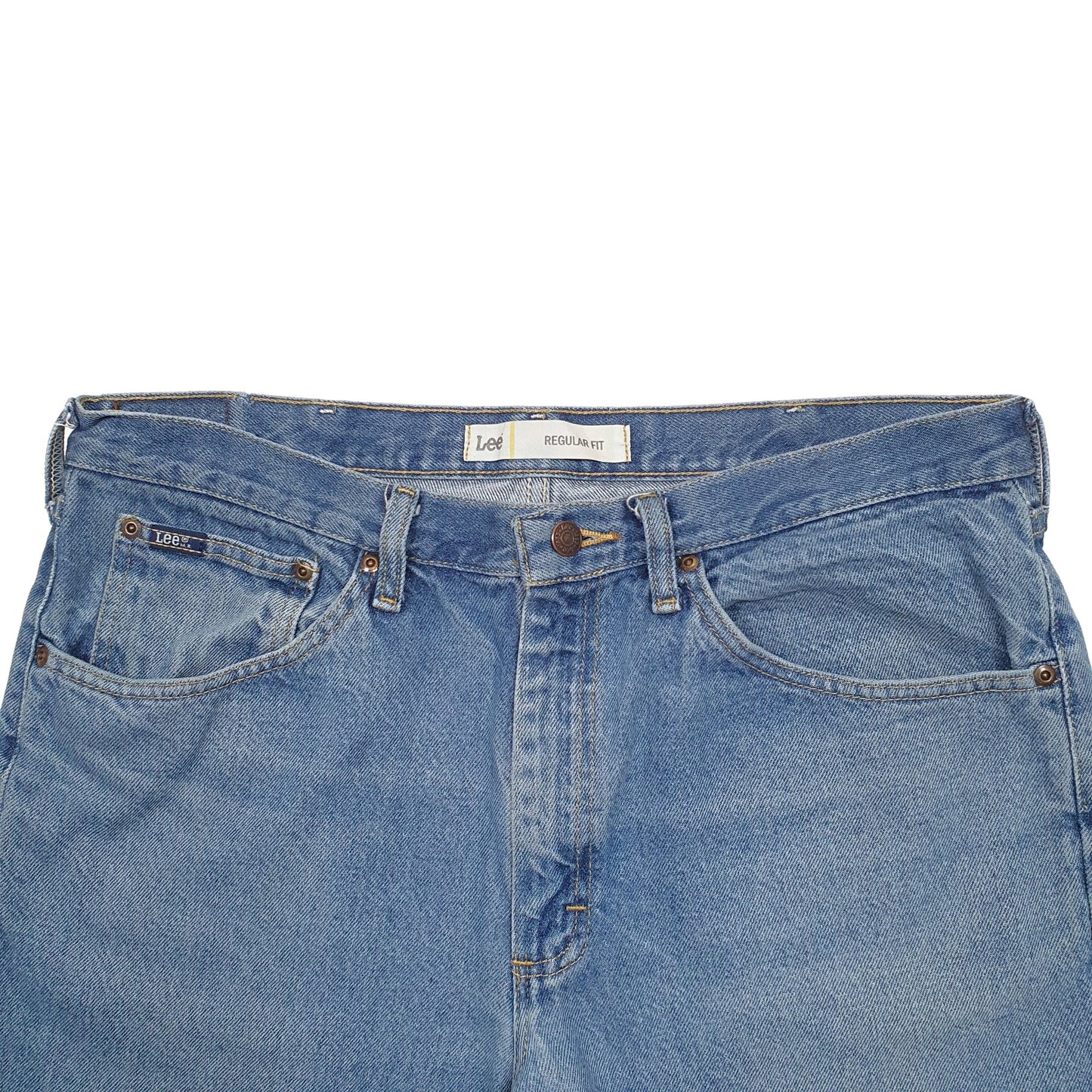 Mens Blue Lee  Denim Shorts
