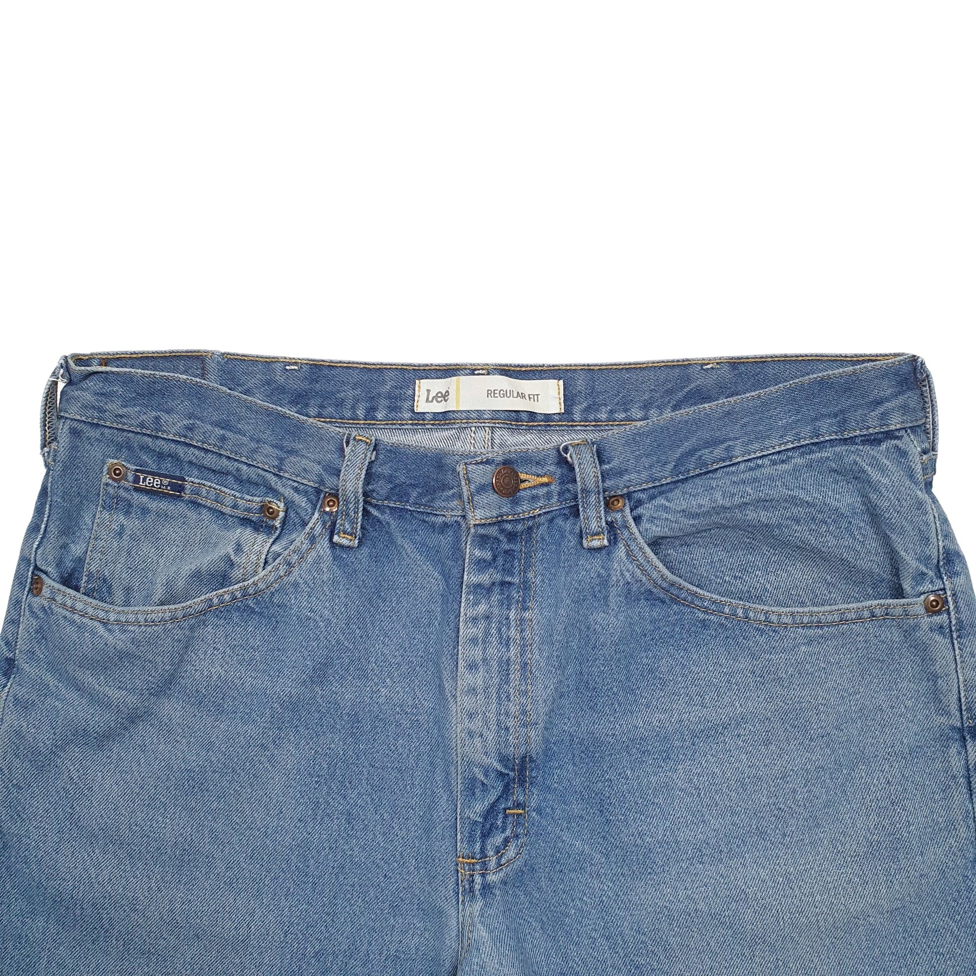 Mens Blue Lee  Denim Shorts