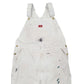Mens White Dickies Bib Overalls Painter Dungaree Trousers