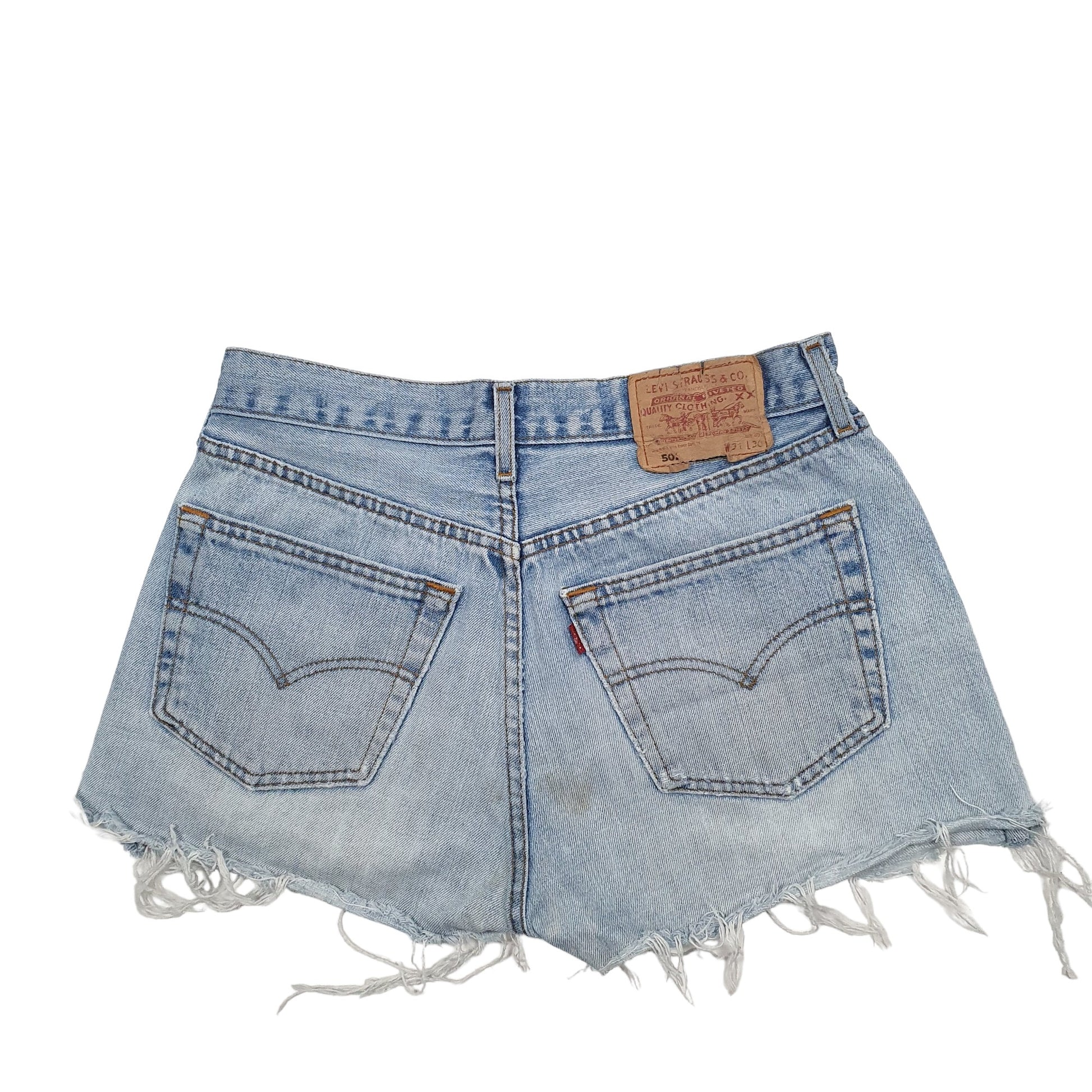 Womens Blue Levis 501 Denim Jorts Denim Shorts
