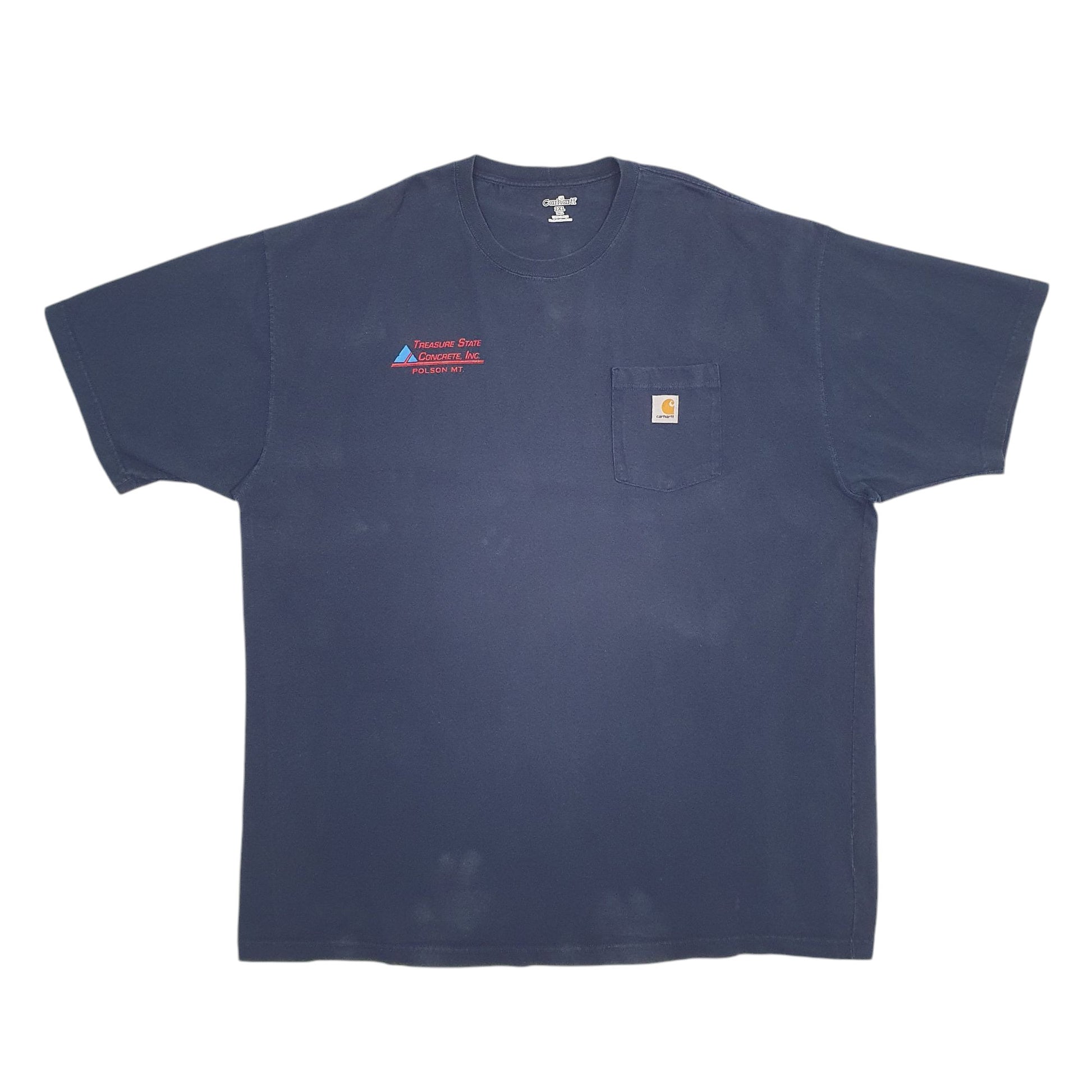 Mens Navy Carhartt  Short Sleeve T Shirt
