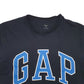 Mens Black Gap Spellout Short Sleeve T Shirt