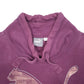 Womens Purple Puma Collared Crewneck Jumper