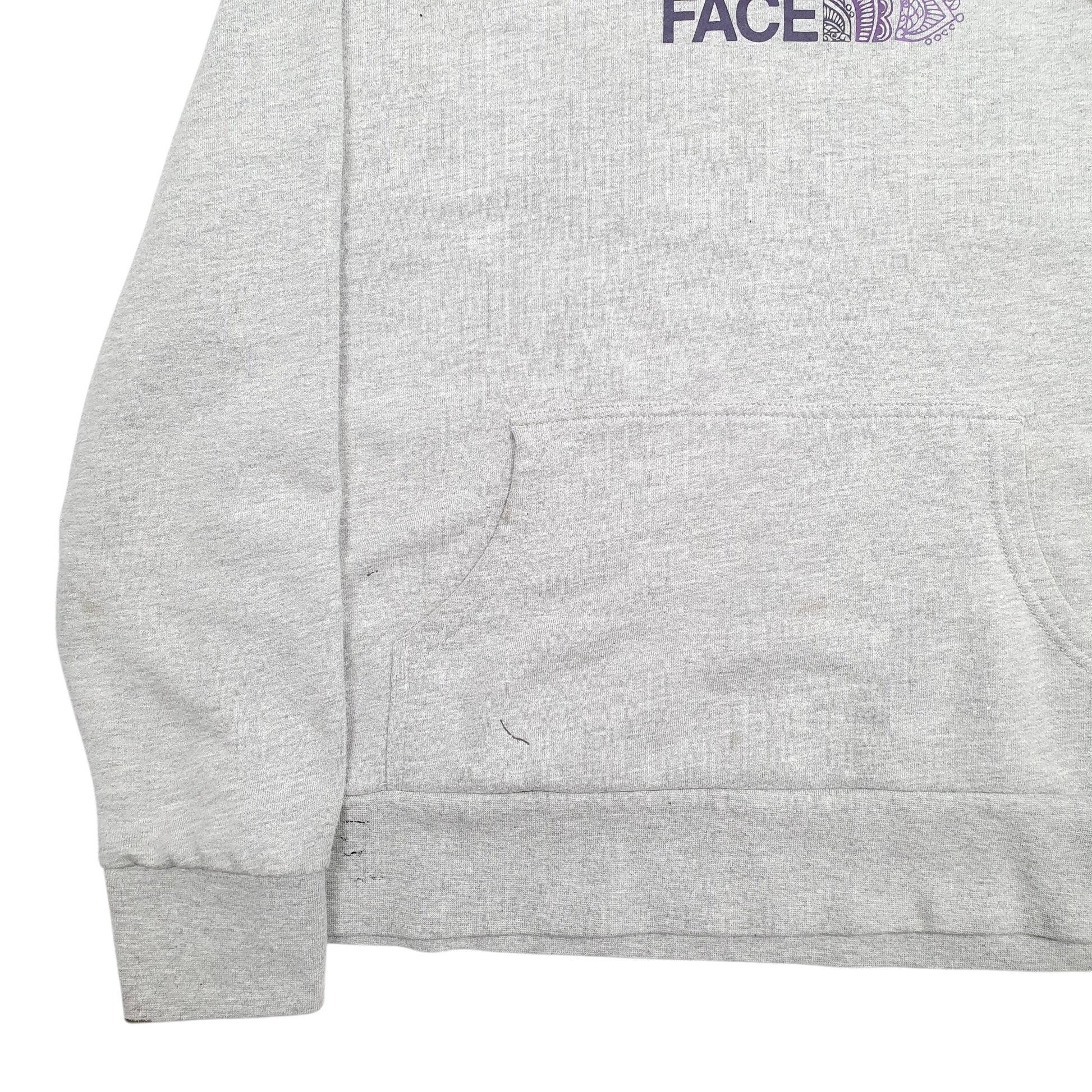 Womens Grey The North Face Spellout Hoodie Jumper