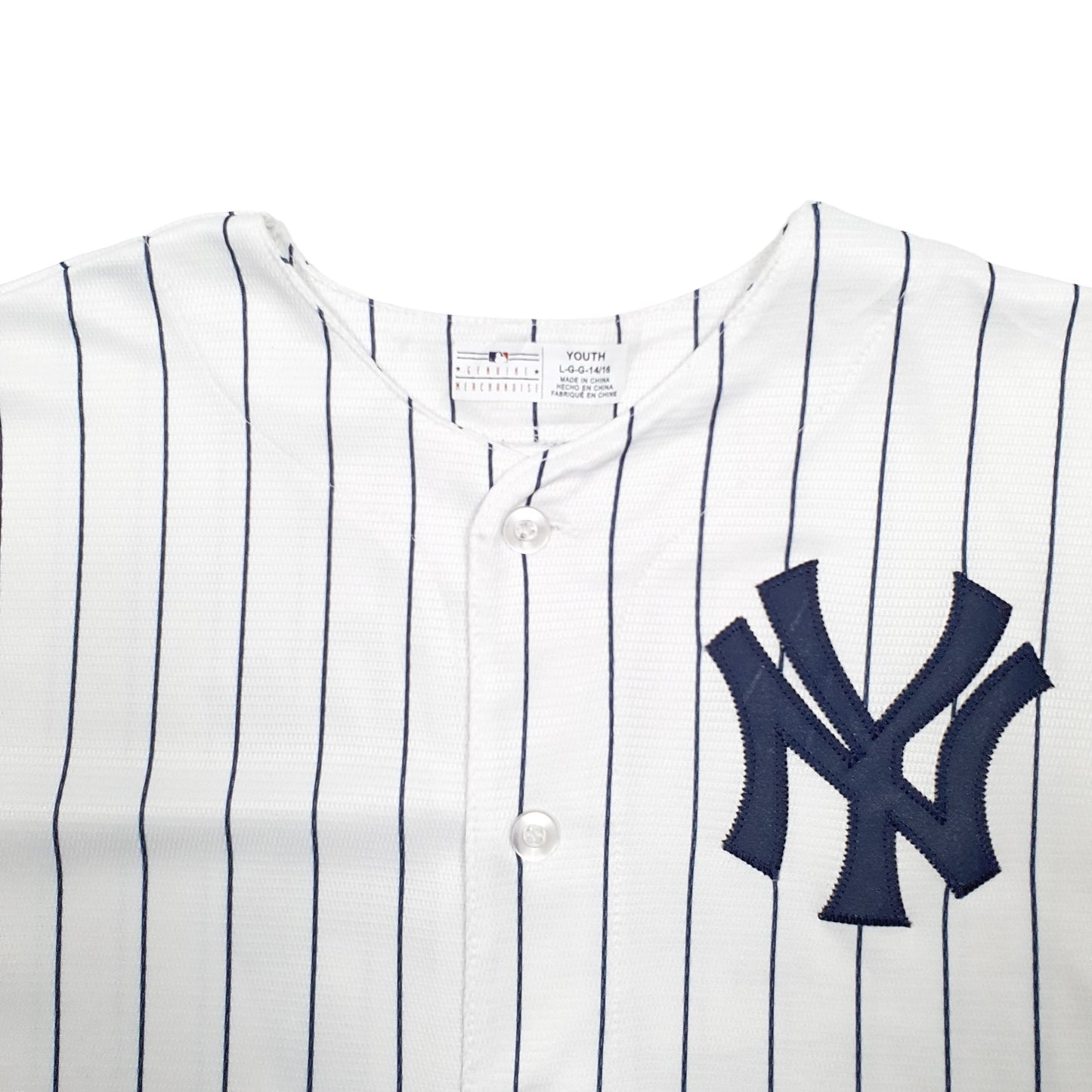 Mens White MLB MLB Baseball Jersey New York Yankees Short Sleeve T Shirt