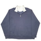 Mens Navy Champion  Quarter Zip Jumper
