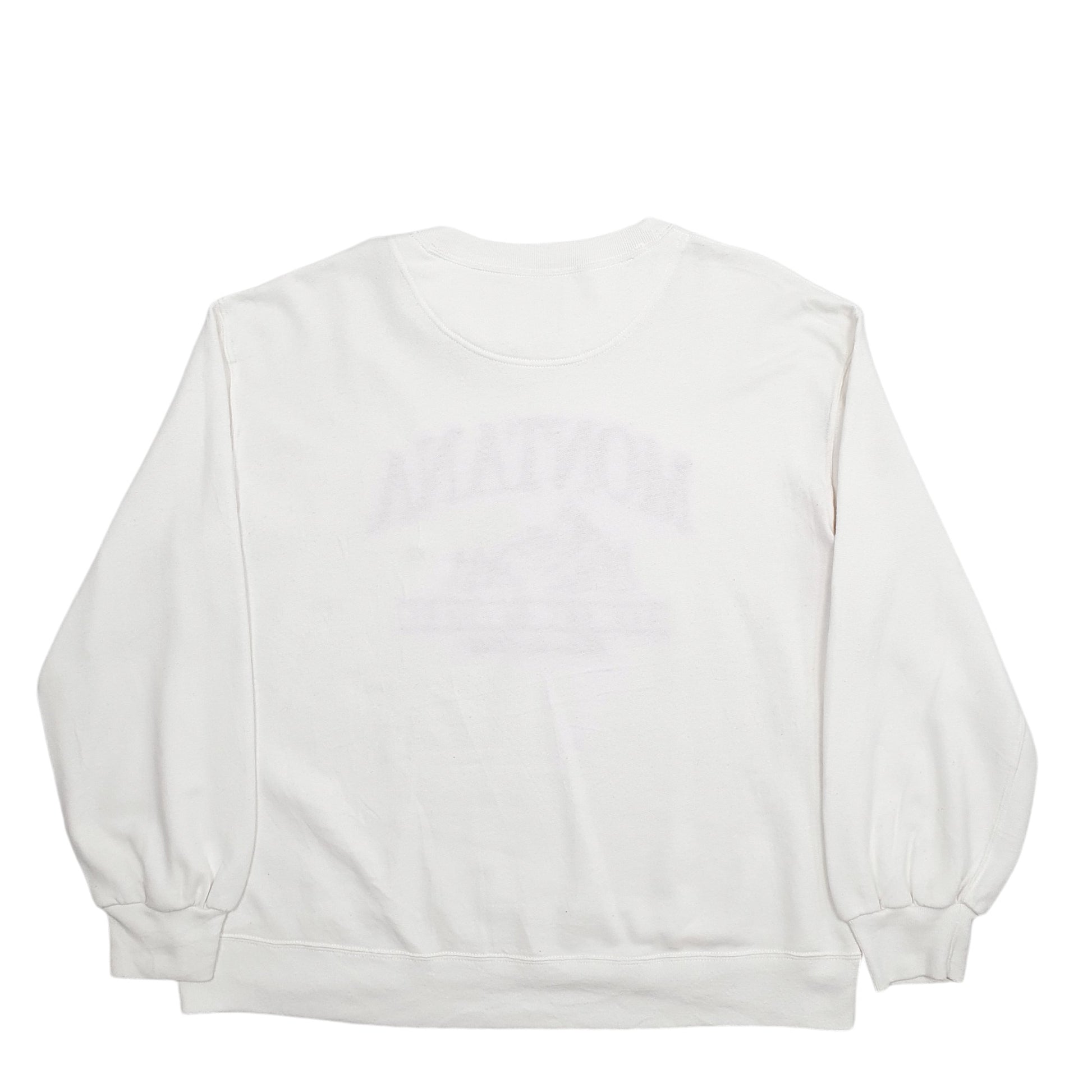 Mens White Ambercrombie & Fitch Montana Columbia Falls Spellout Crewneck Jumper