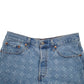 Womens Blue Levis 501 Jorts Denim Shorts