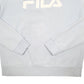 Womens Blue Fila Spellout Crewneck Jumper