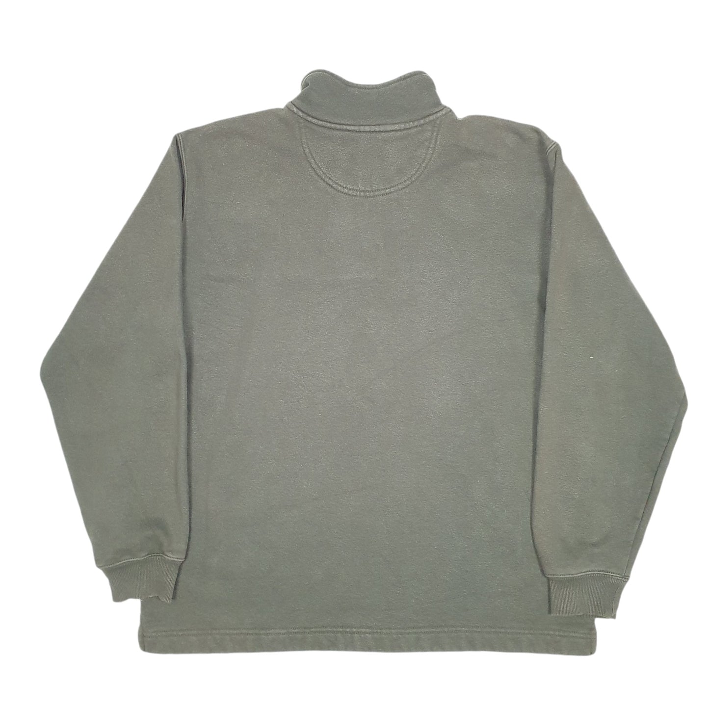 Mens Green Carhartt Workwear Quarter Zip Jumper