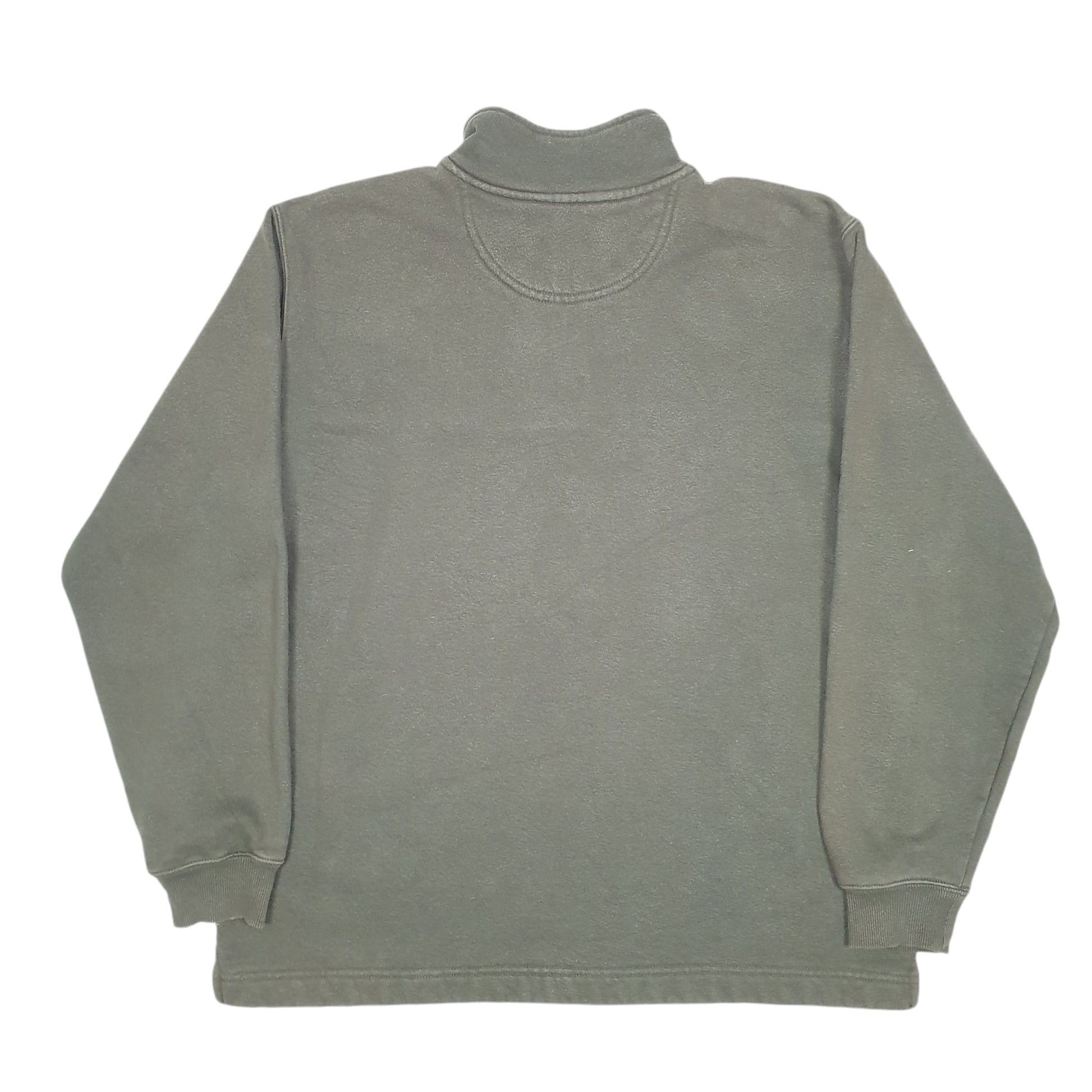 Mens Green Carhartt Workwear Quarter Zip Jumper