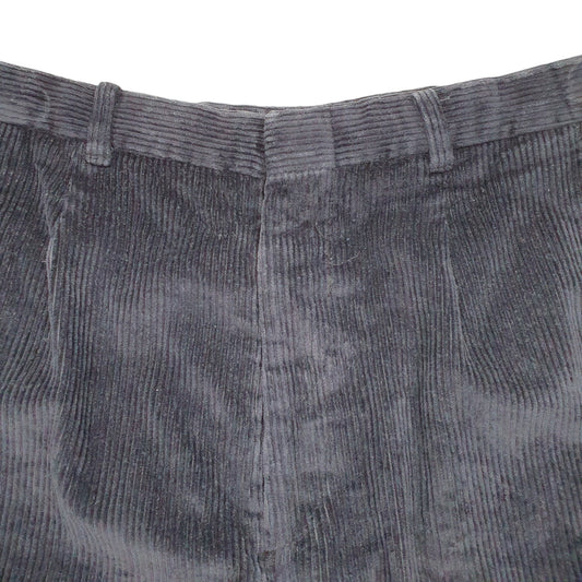 Womens Navy Eddie Bauer Pleated Cords Corduroy Trousers