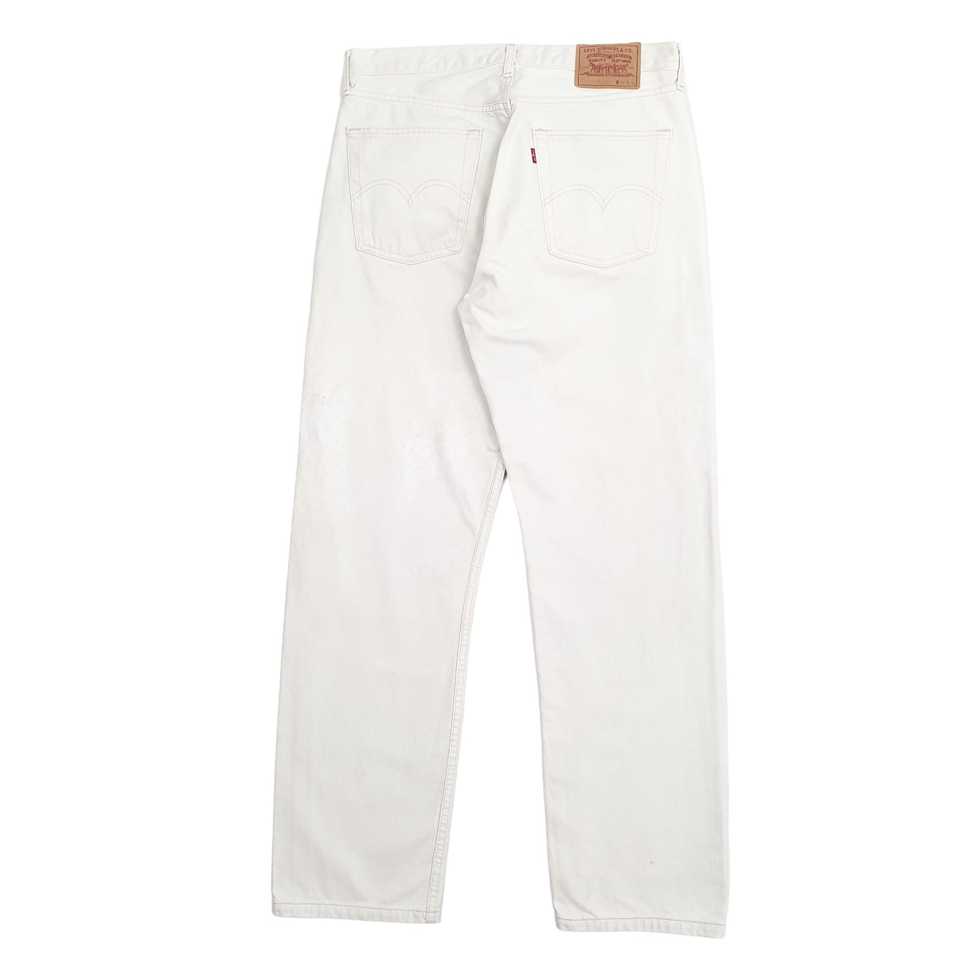 Mens Levis 517 Bootcut Fit White Jeans W34 L32 – Bundl Clothing