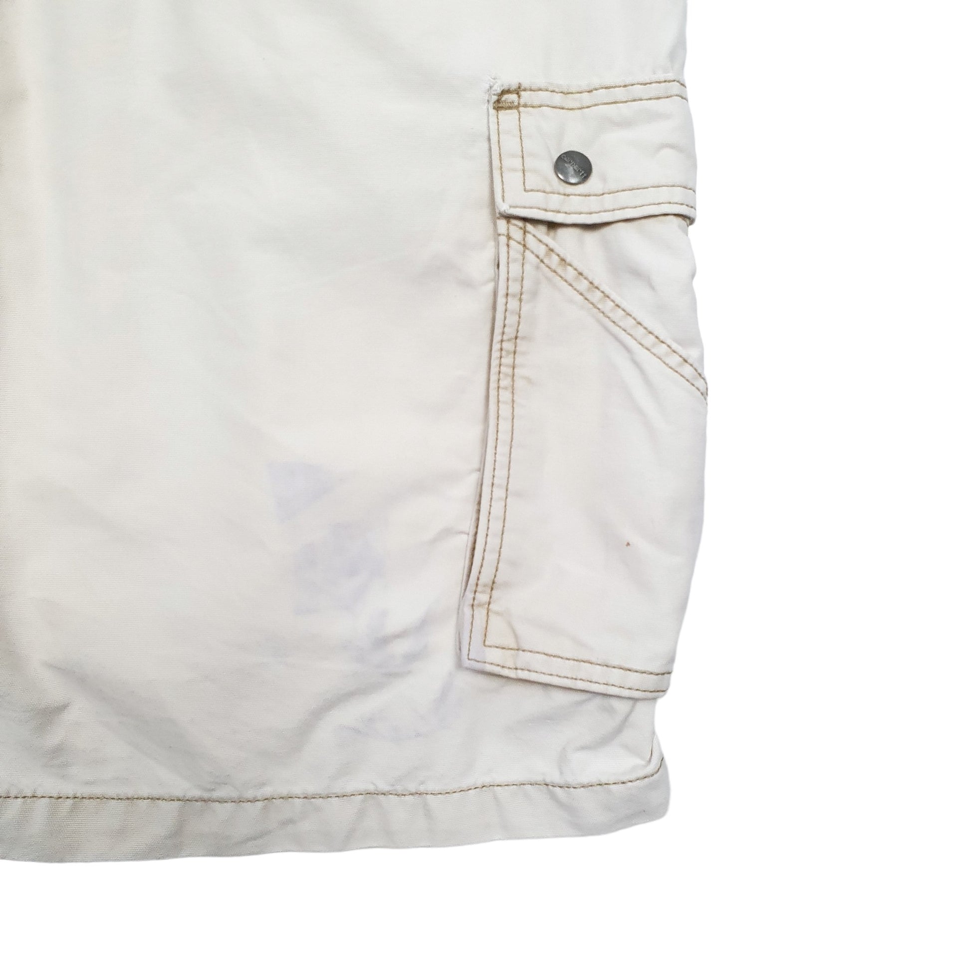 Womens Beige Carhartt Workwear Cargo Shorts