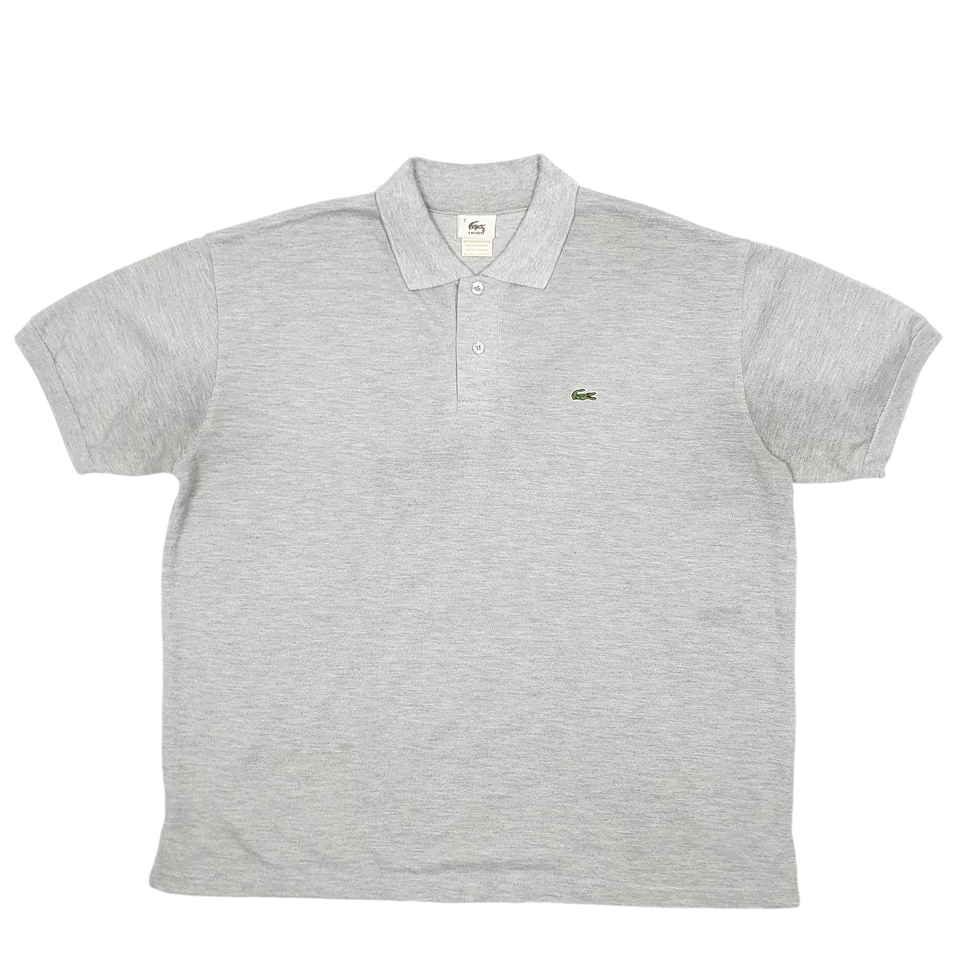 Mens Grey Lacoste  Short Sleeve Polo Shirt