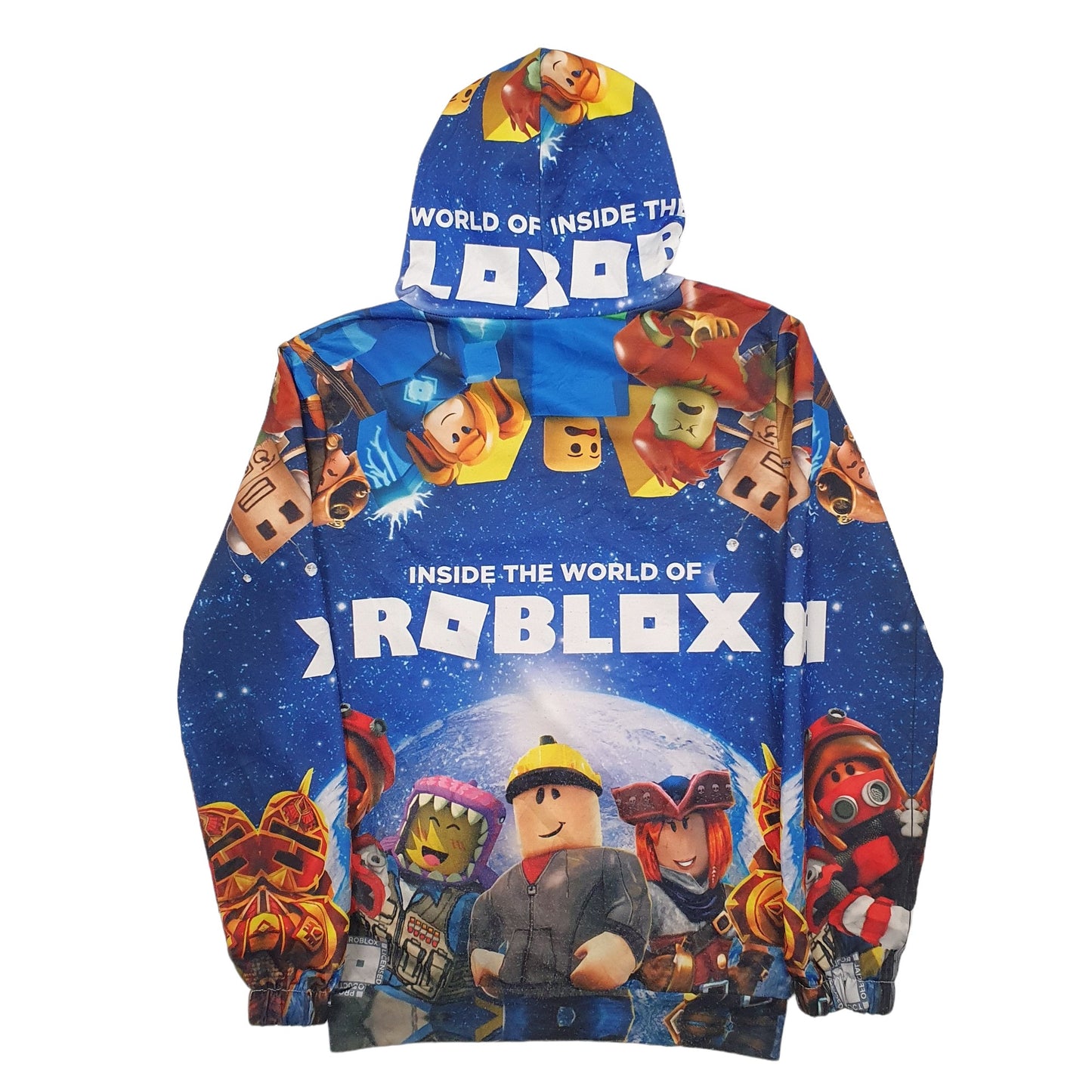 Mens Blue Unbranded Roblox Hoodie Jumper