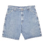 Mens Blue Wrangler Denim Jeans Jorts Baggy Carpenter Shorts