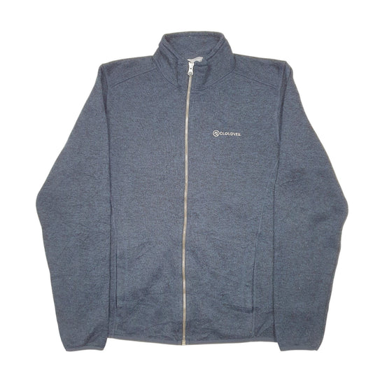 Mens Navy Cloudveil Outdoors Walking Hiking Full Zip Jumper