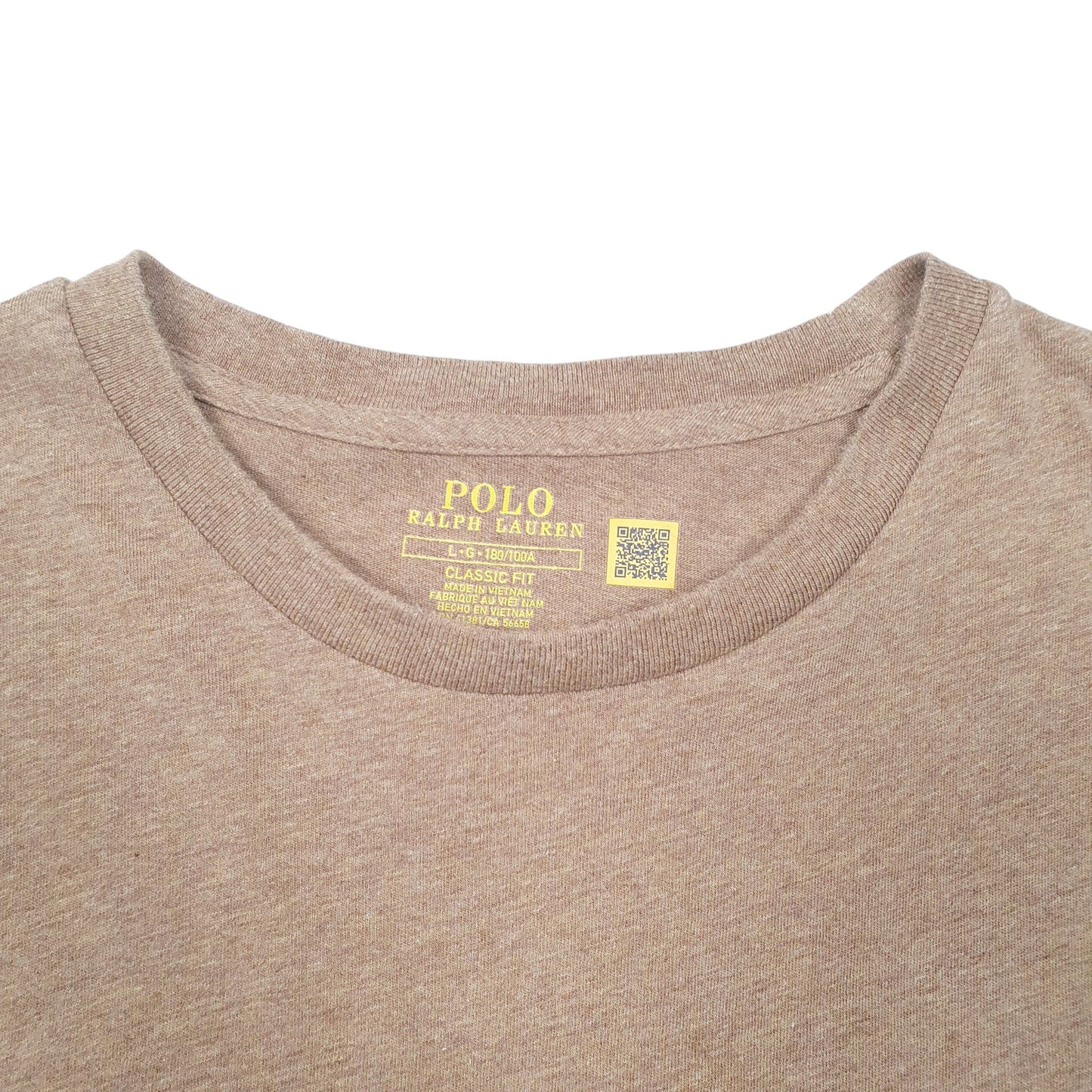 Mens Beige Polo Ralph Lauren  Short Sleeve T Shirt