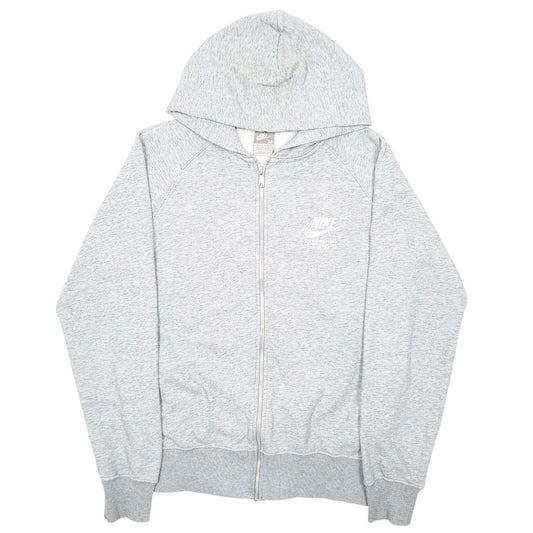 Mens Grey Nike Hoodie Beaverton Oregon USA Full Zip Jumper