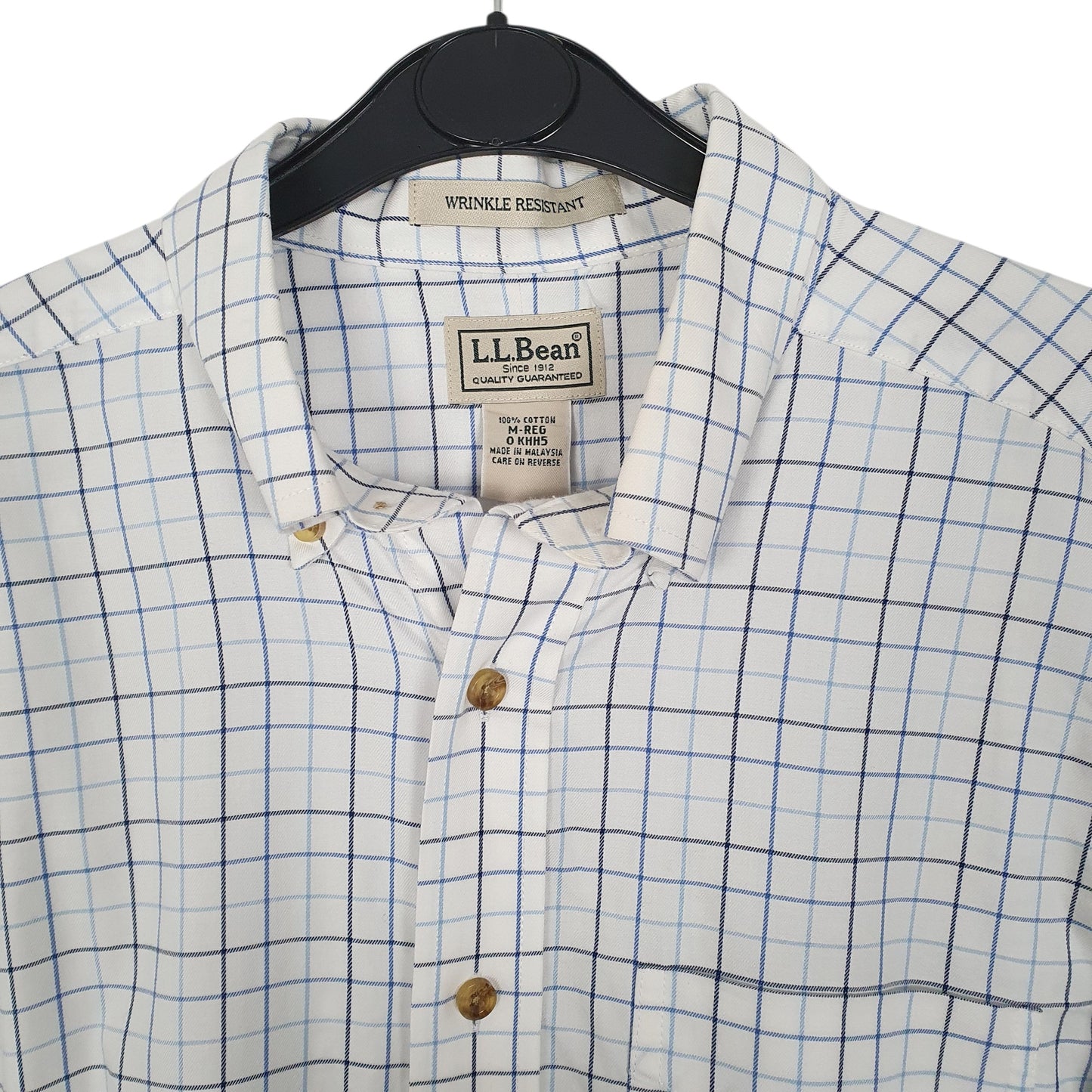 Mens White L.L.Bean  Long Sleeve Shirt
