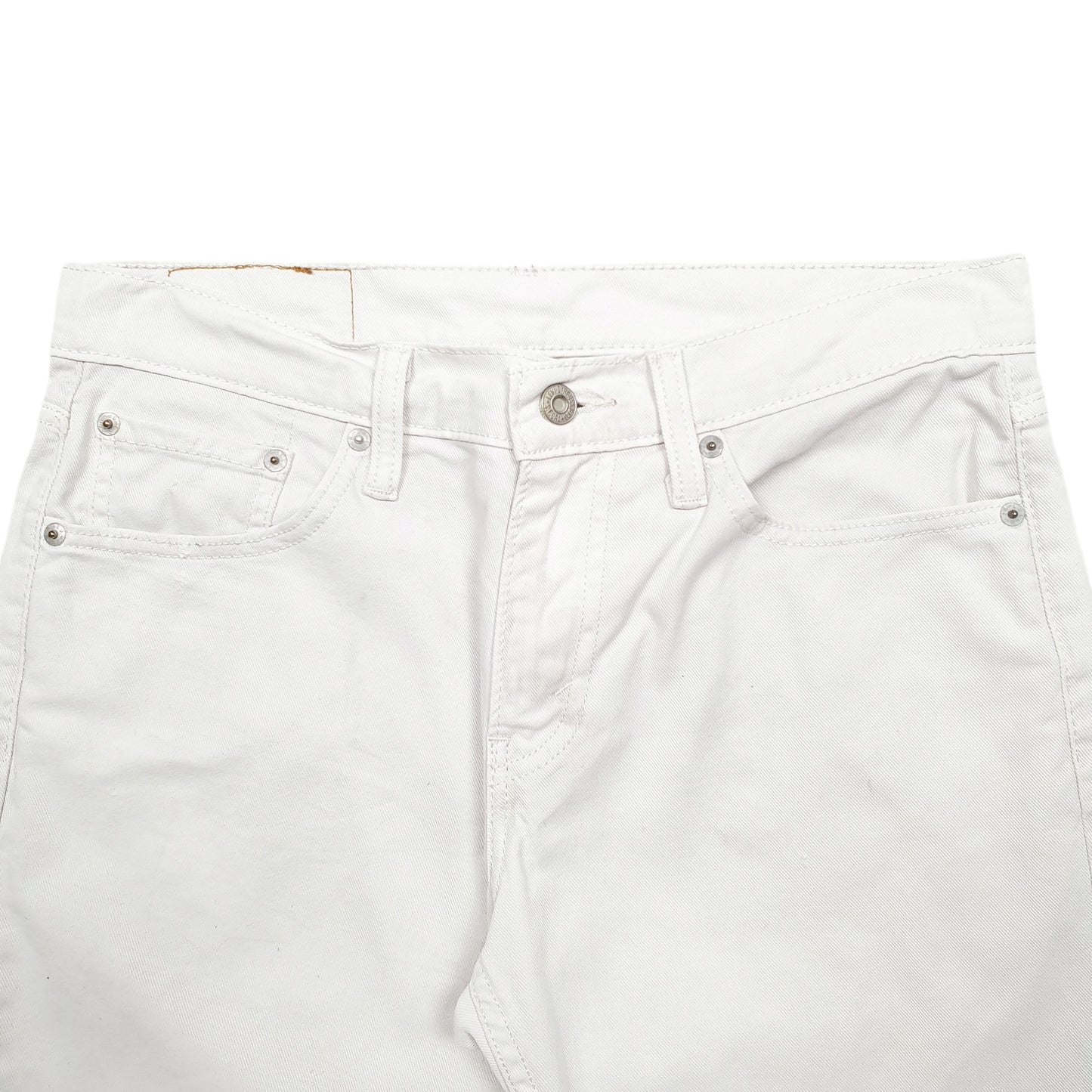 Mens White Levis Denim Jeans Jorts Denim Shorts