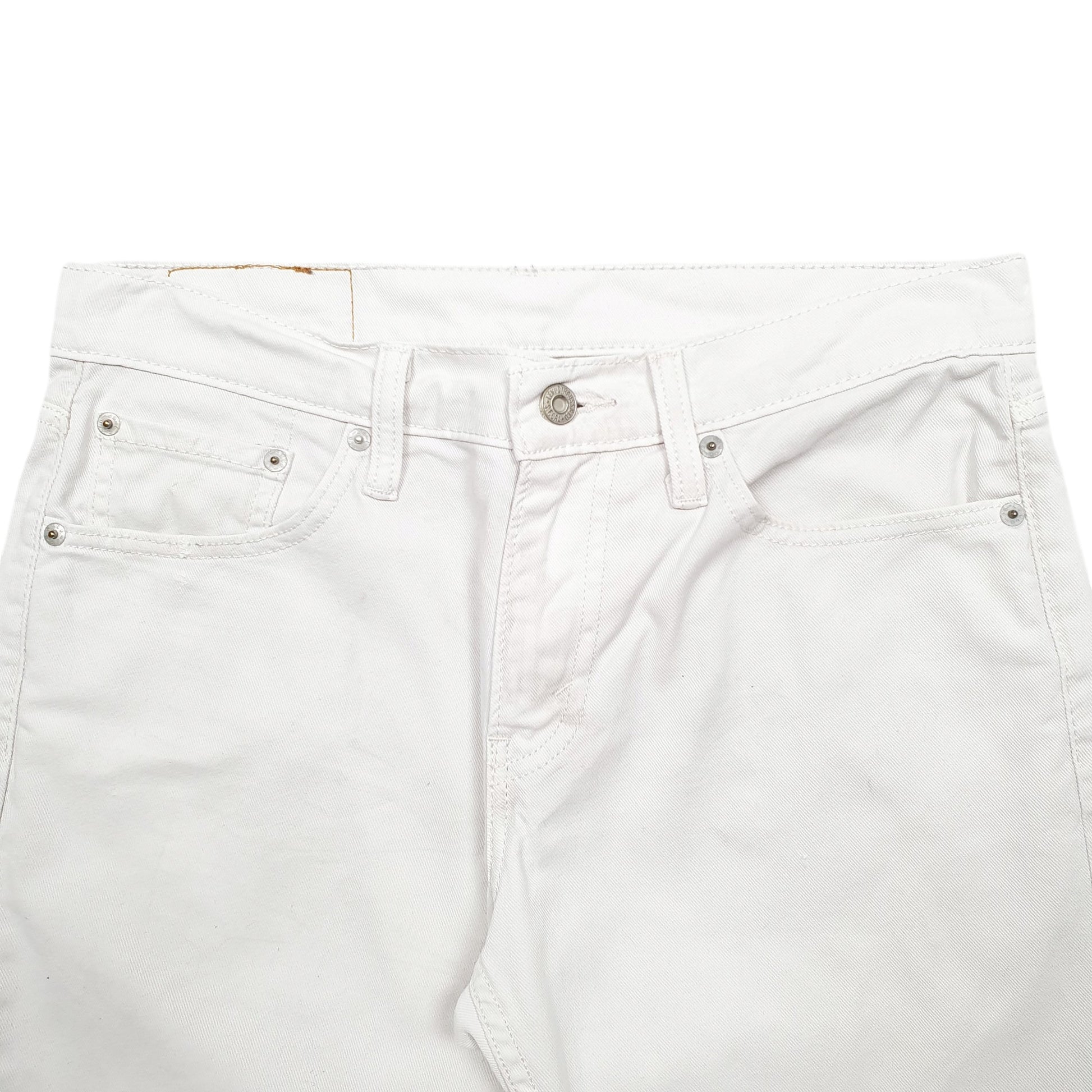 Mens White Levis Denim Jeans Jorts Denim Shorts