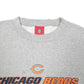 Mens Grey NFL Chicago Bears Football USA Spellout Crewneck Jumper