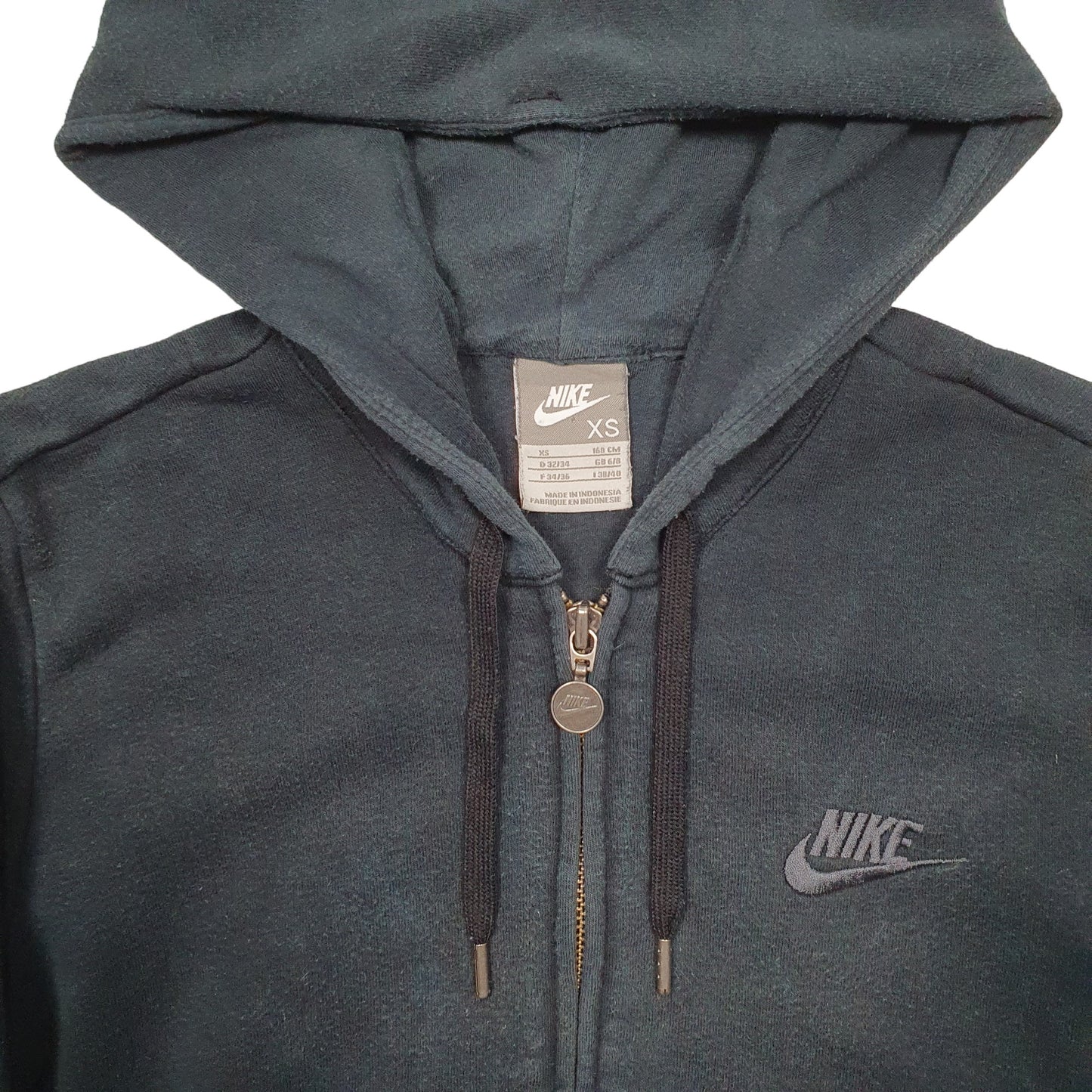 Womens Black Nike  Full Zip Jumper