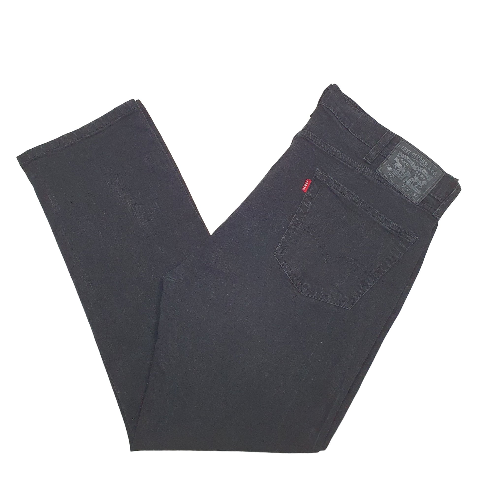 Mens Black Levis  505 JeansW40 L32
