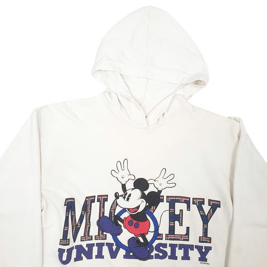 Womens White Disney Vintage 90s Hoodie Jumper