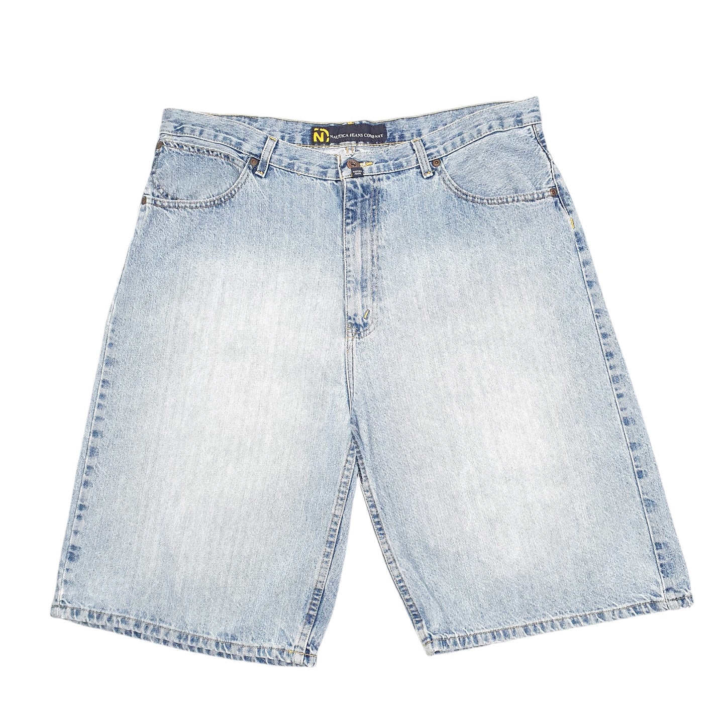 Mens Blue Nautica Baggy Jorts Jean Denim Shorts