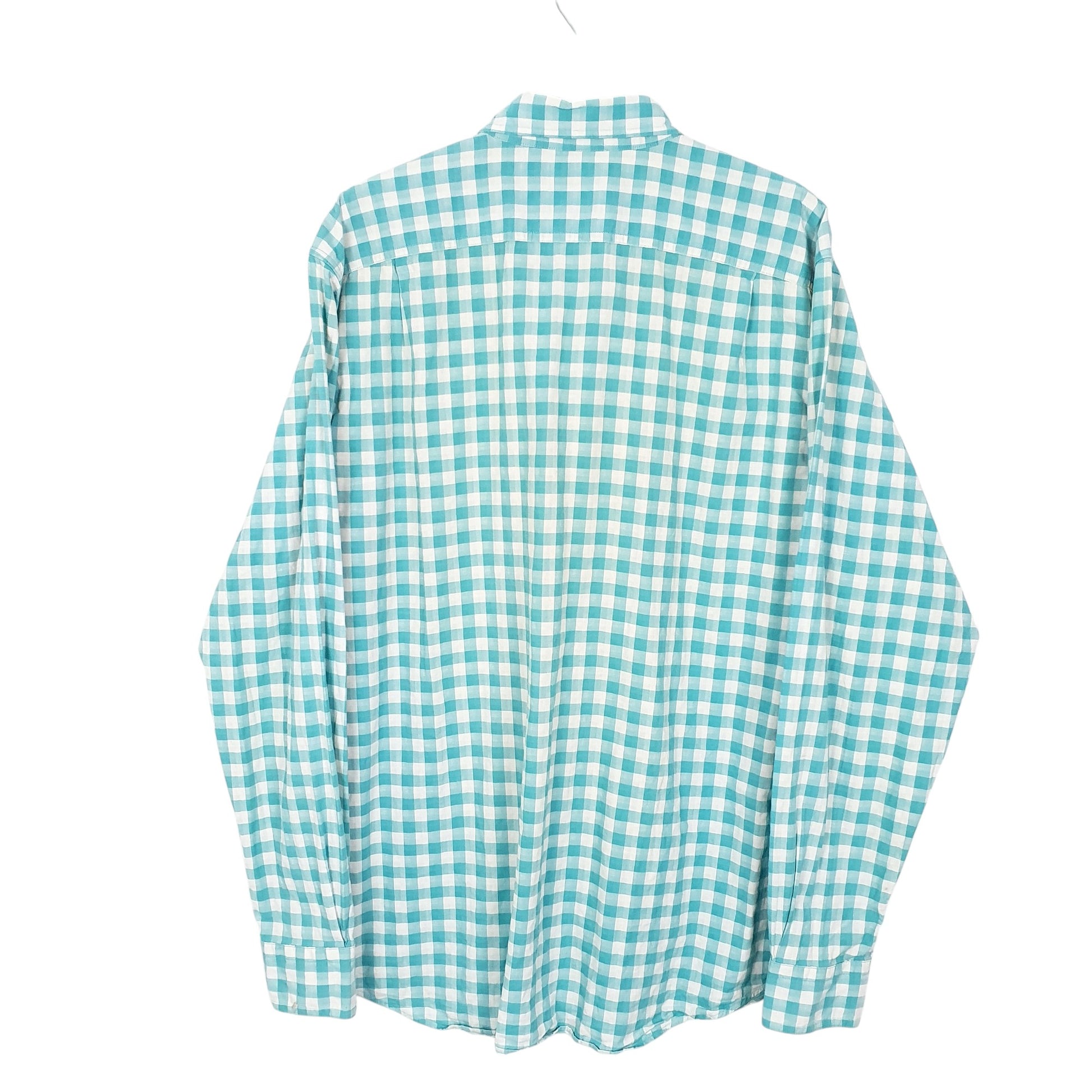 Mens Turquoise Nautica Bit Trimmer Long Sleeve Shirt