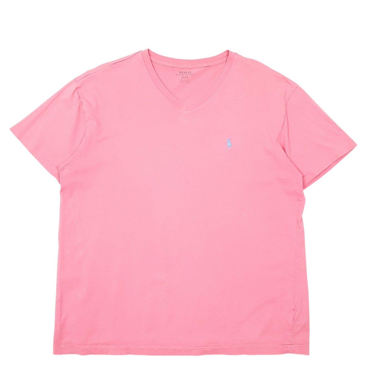 Mens Pink Polo Ralph Lauren V Neck Short Sleeve T Shirt