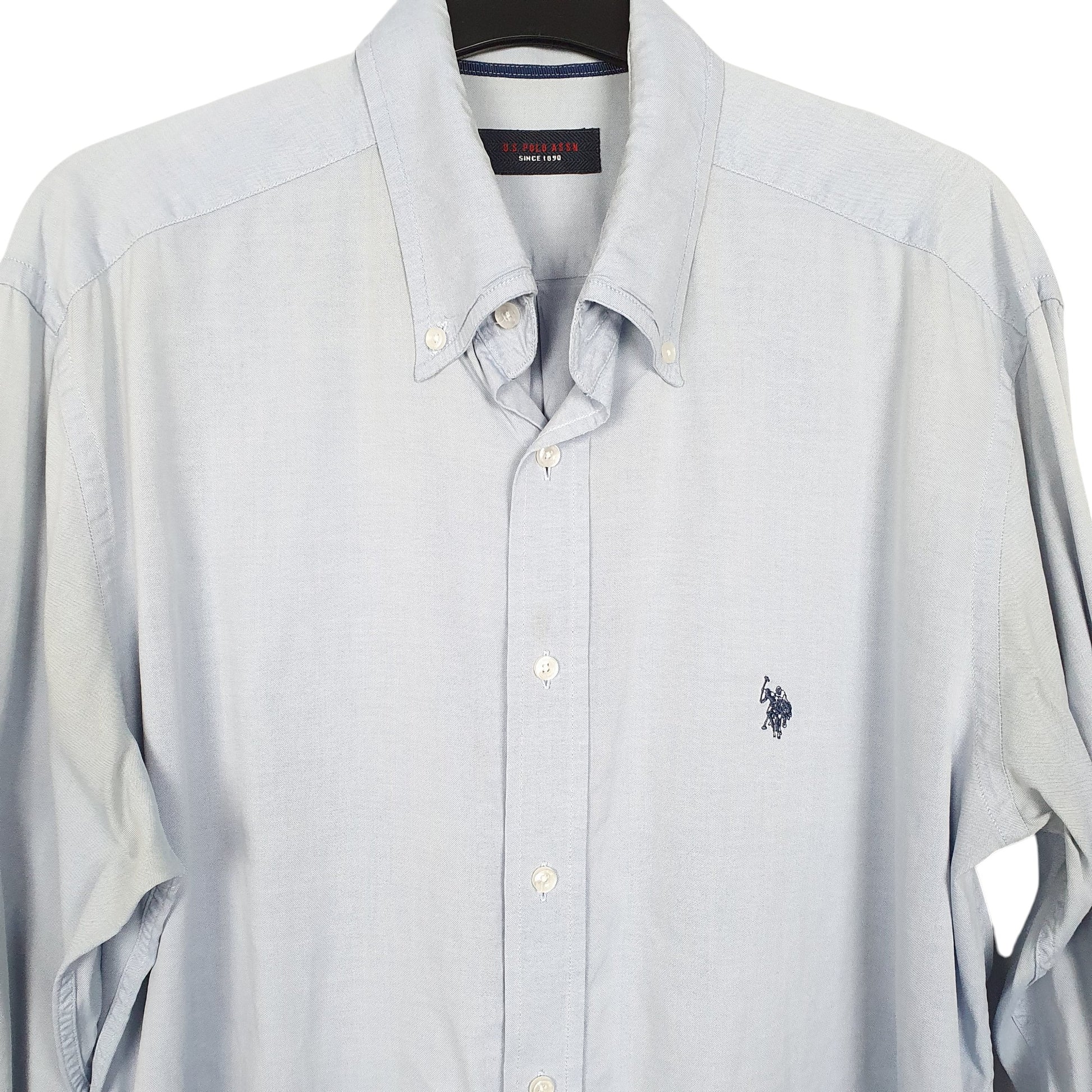 Mens Blue U.S. Polo Assn.  Long Sleeve Shirt