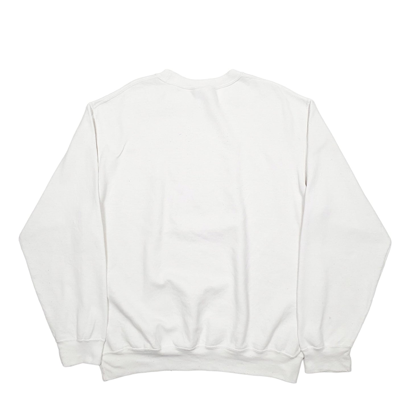 Mens White Port Company USA College Crewneck Jumper