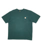 Mens Green Carhartt  Short Sleeve T Shirt