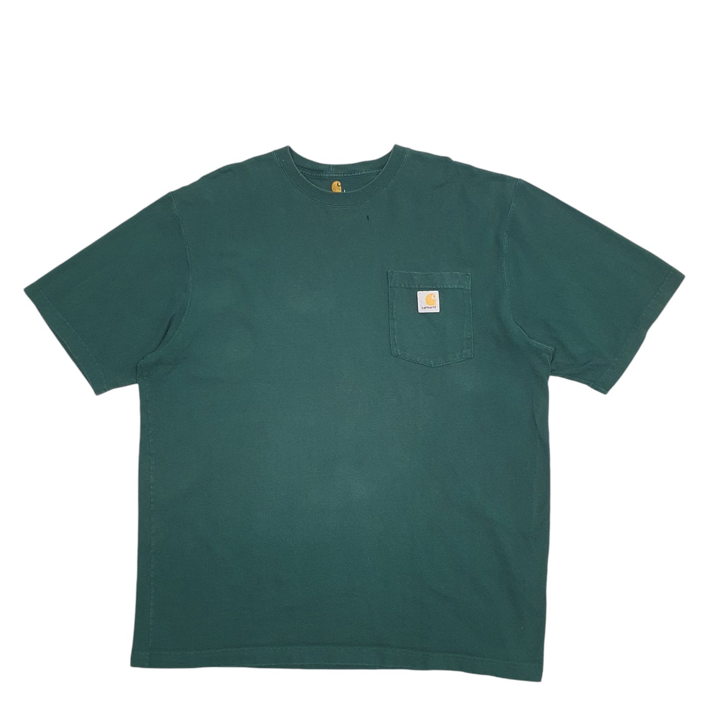 Mens Green Carhartt  Short Sleeve T Shirt