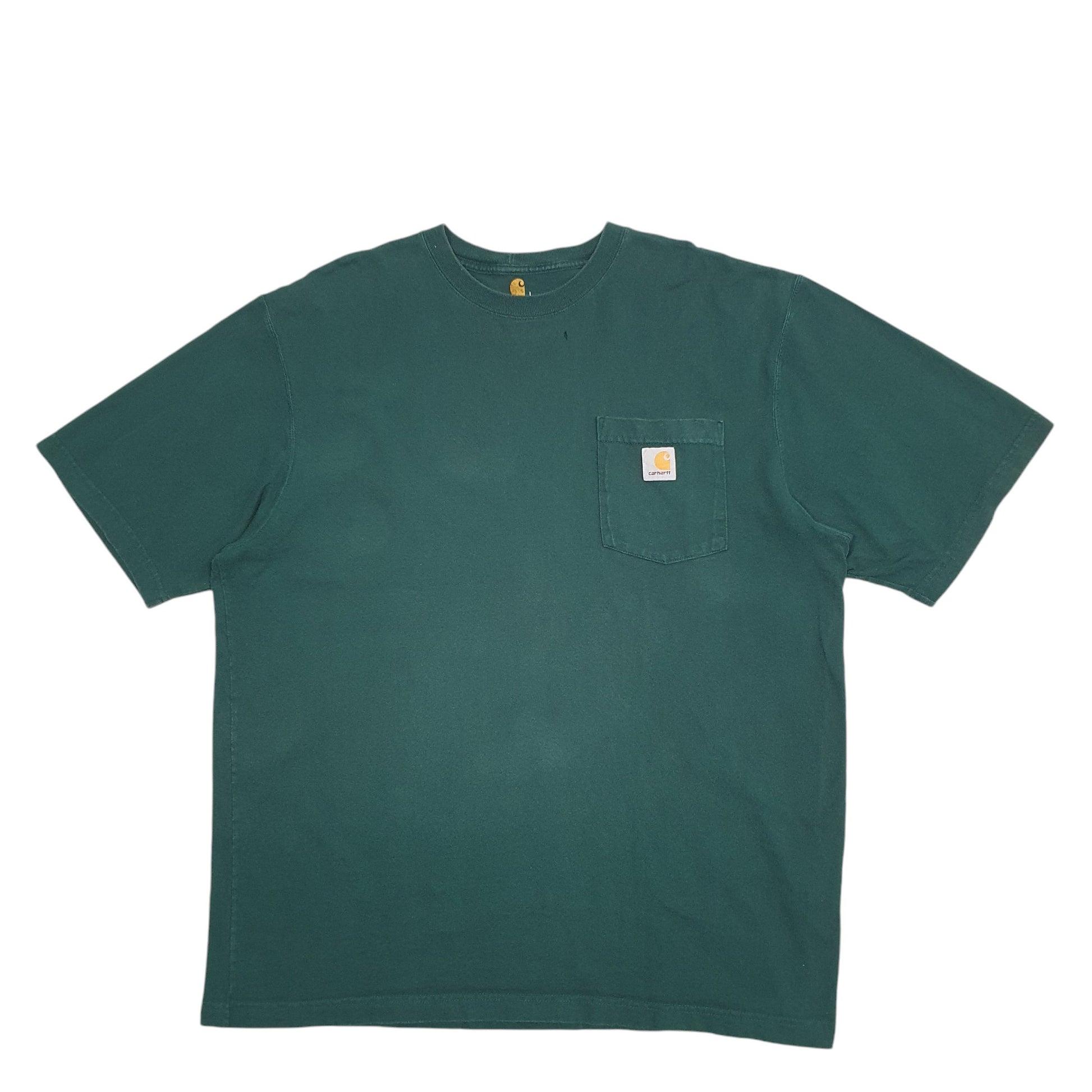 Mens Green Carhartt  Short Sleeve T Shirt