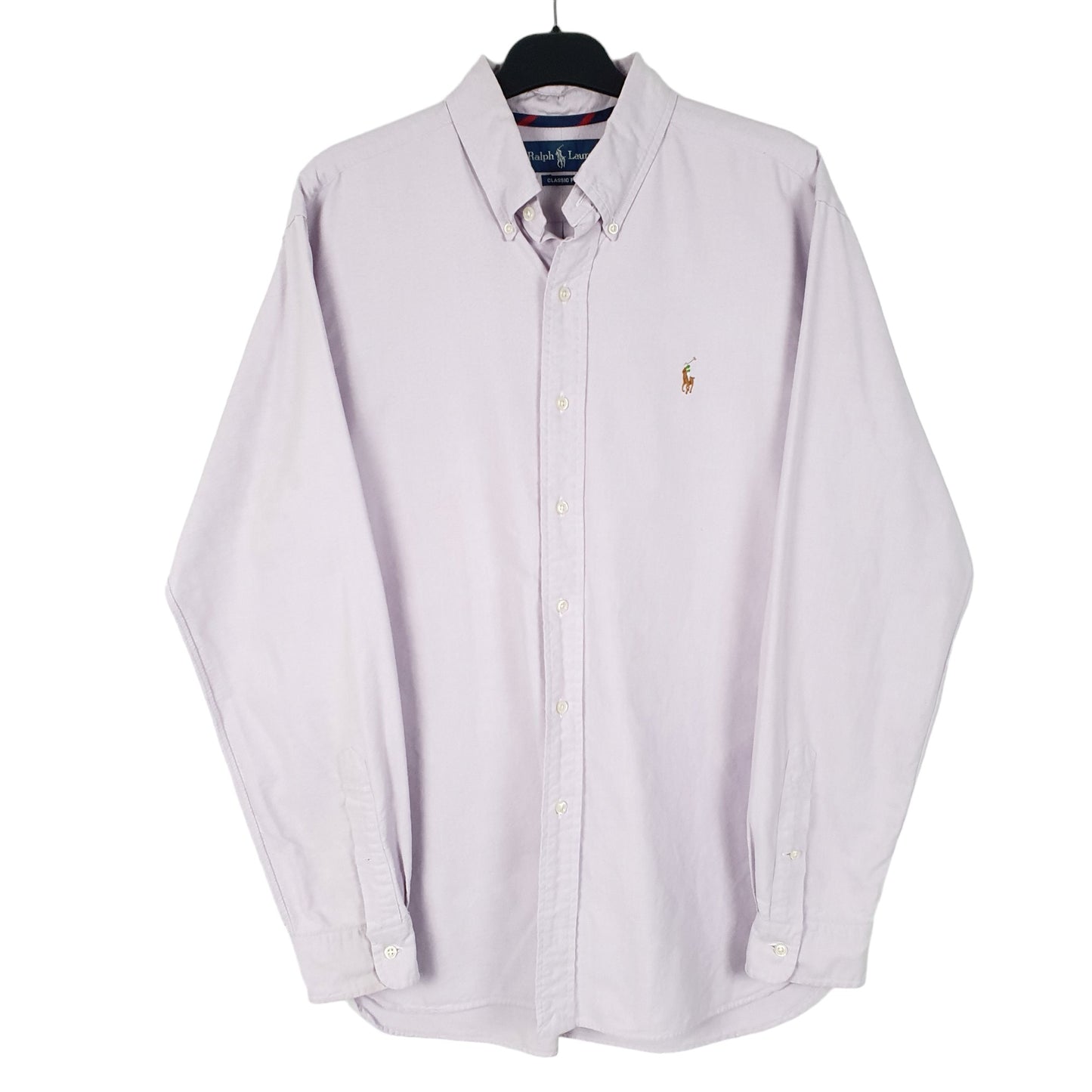 Mens Lilac Ralph Lauren Oxford Long Sleeve Shirt