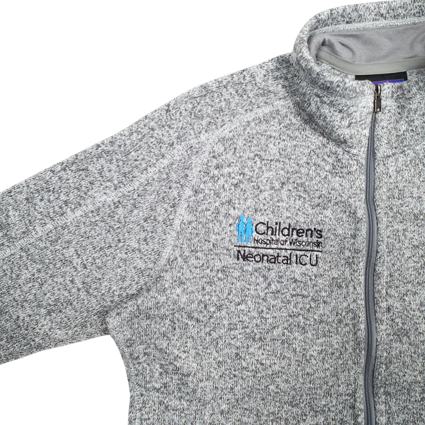 Womens Grey Patagonia Children's Hospital Wisconsin Thermal Full Zip Jumper