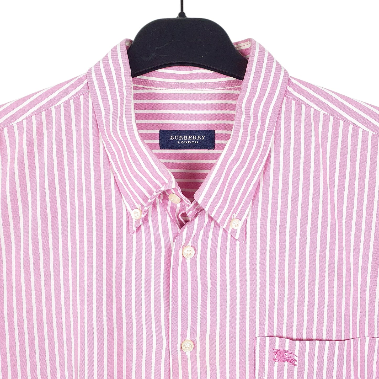 Mens Pink Burberry London Long Sleeve Shirt