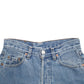 Womens Blue Levis Cut Offs Denim Shorts