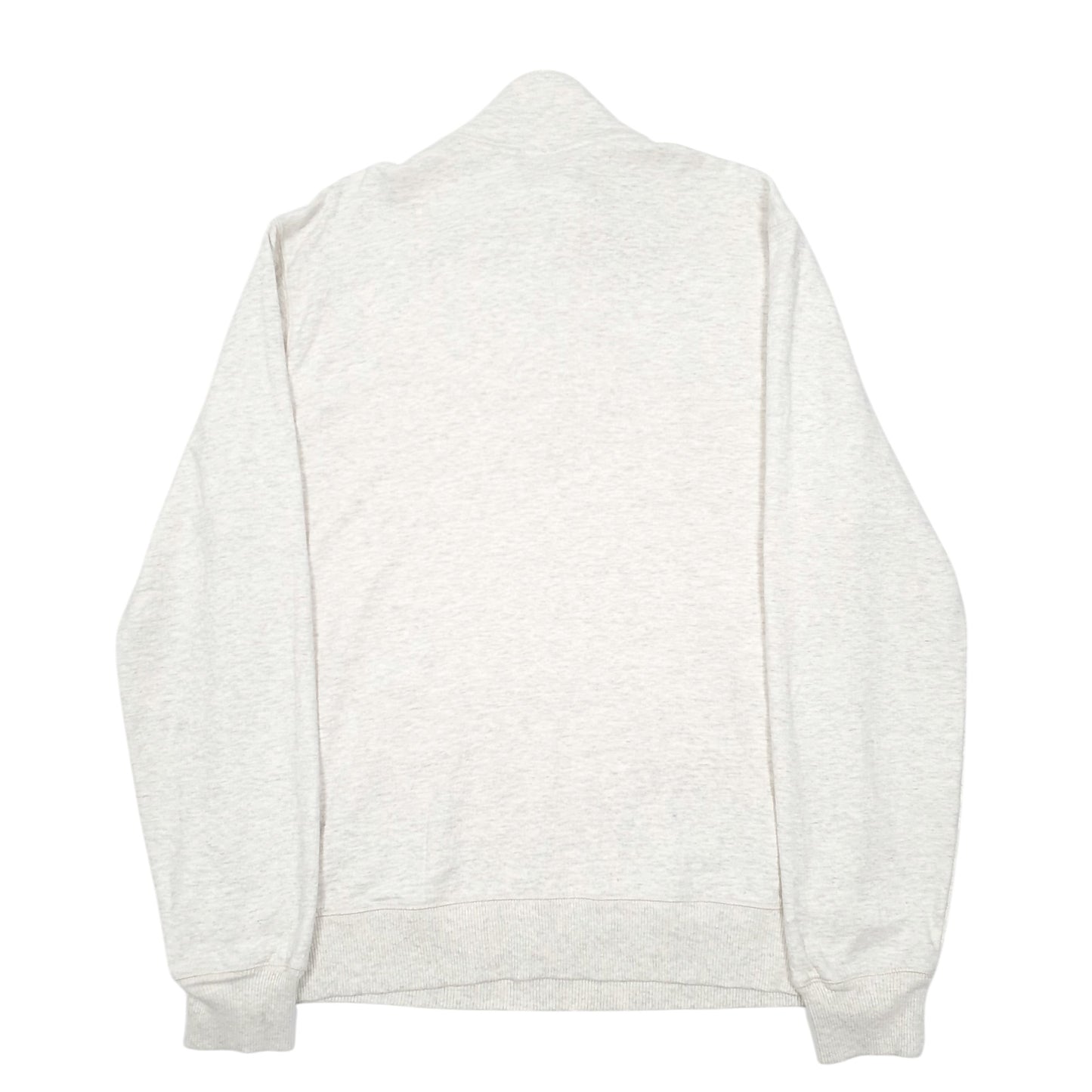 Mens Cream Gap Button Pop Over Quarter Zip Jumper