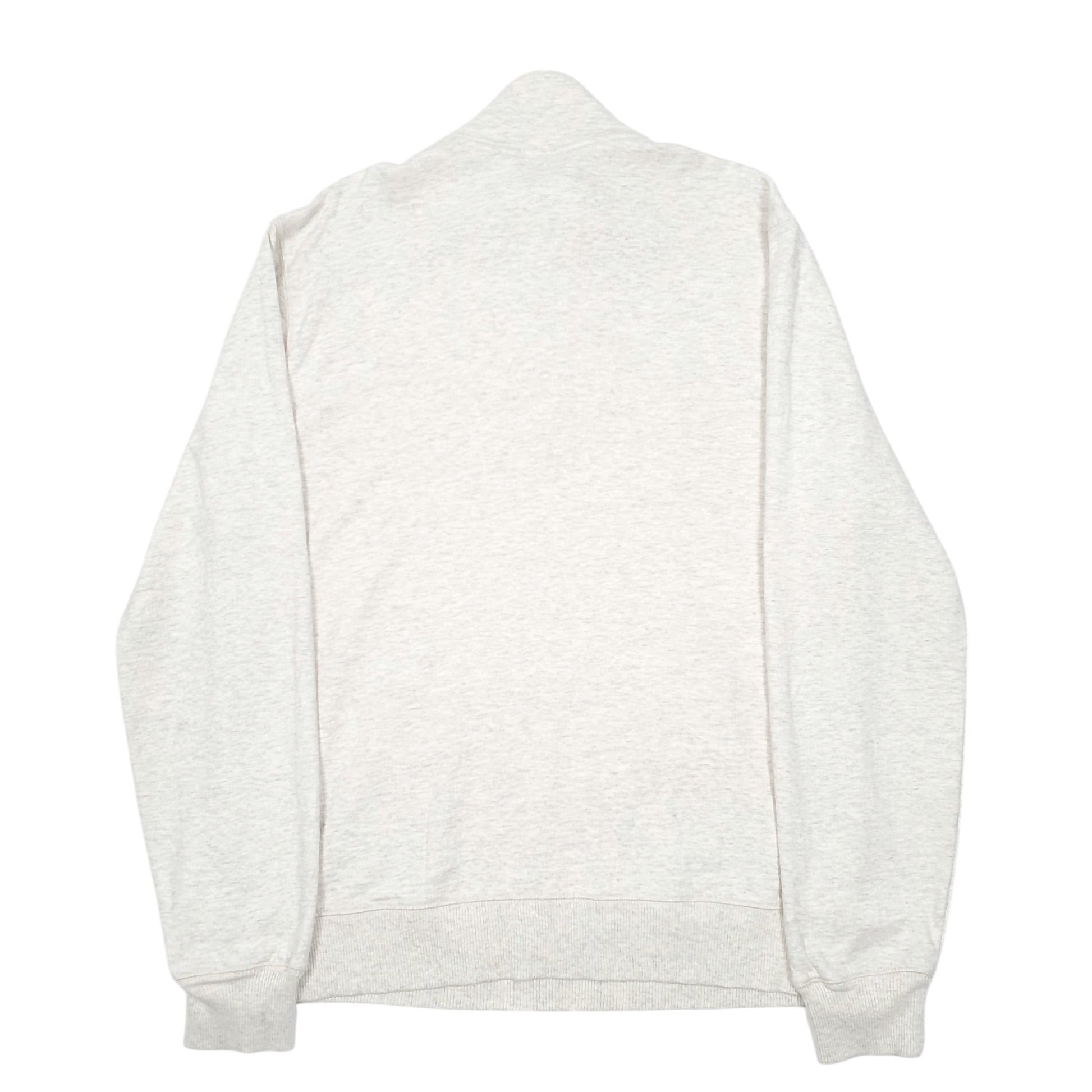 Mens Cream Gap Button Pop Over Quarter Zip Jumper