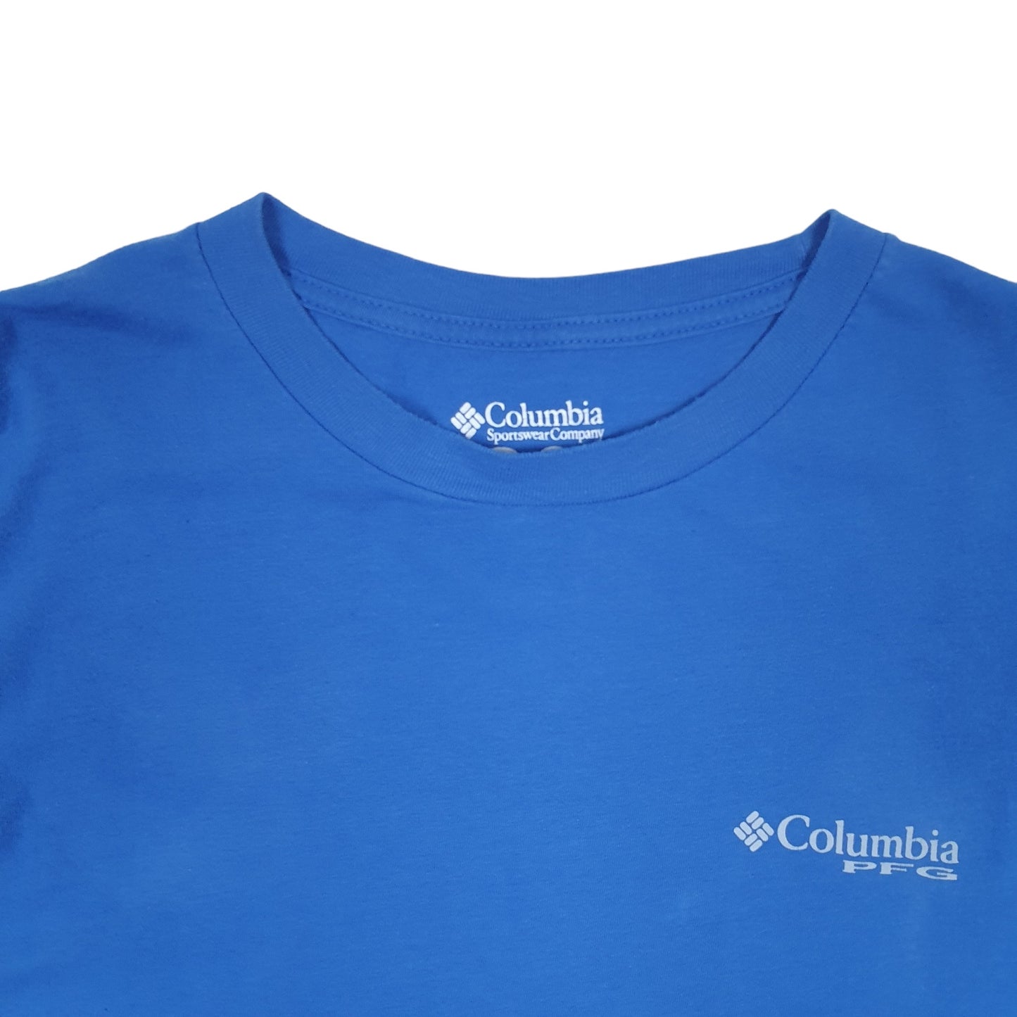 Mens Blue Columbia Sportswear  Short Sleeve T Shirt