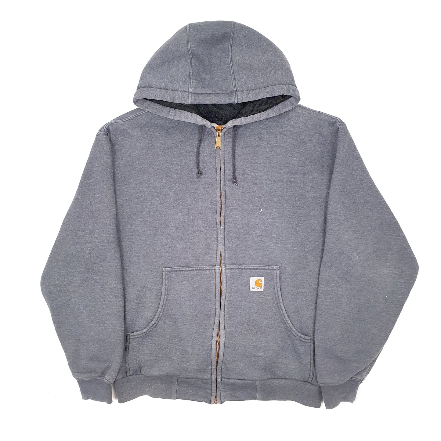 Mens Grey Carhartt Hoodie Full Zip Jumper