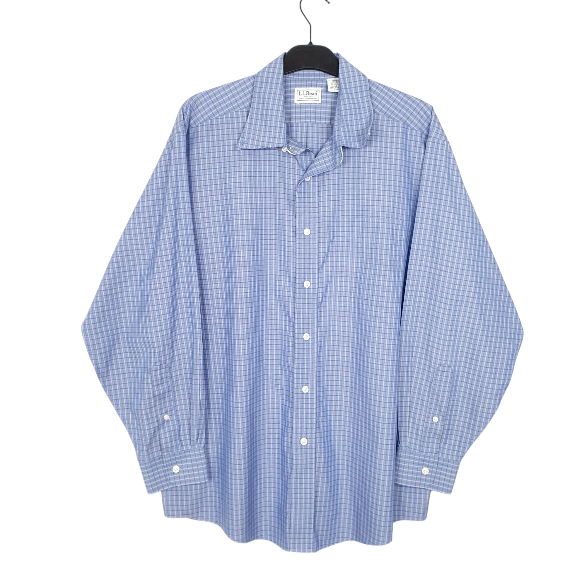 Mens Blue L.L.Bean  Long Sleeve Shirt